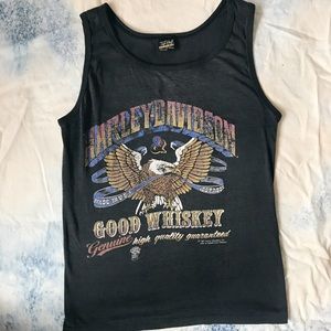 Paper thin Harley Tank 👅 VINTAGE 👅